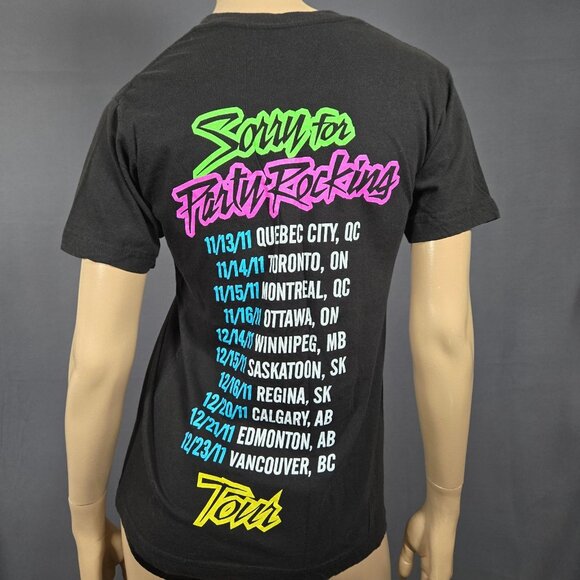 LMFAO Sorry For Party Rocking 2011 Tour T Shirt Size S Black Short Sleeve Tultex - Picture 3 of 5